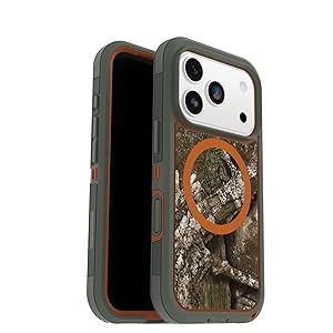 OtterBox iPhone 17 Pro Defender Series Pro XT Clear Case - Realtree - Green Camo - Tough, Rugged & Durable iPhone Case, Snaps on MagSafe