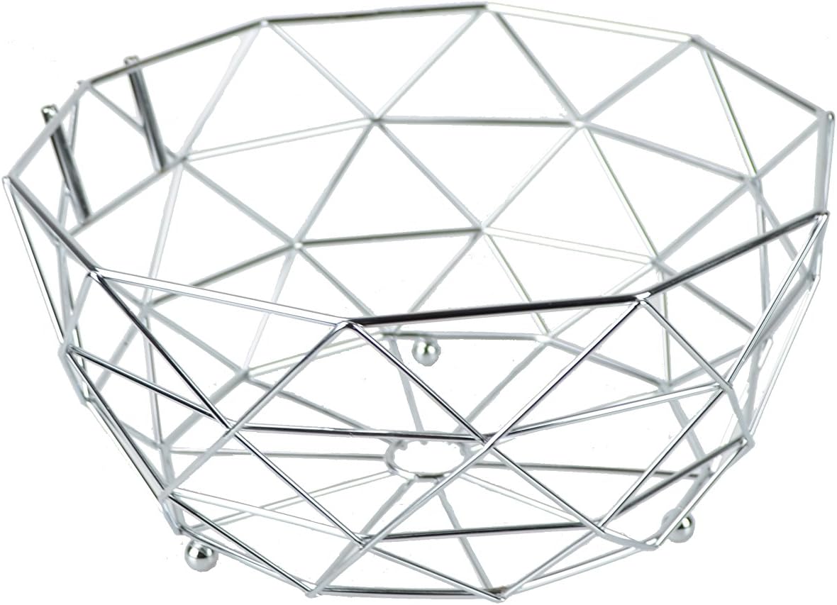 ROSYLINE Fruit basket banana hanger, removable banana hanger, home decoration (chrome)