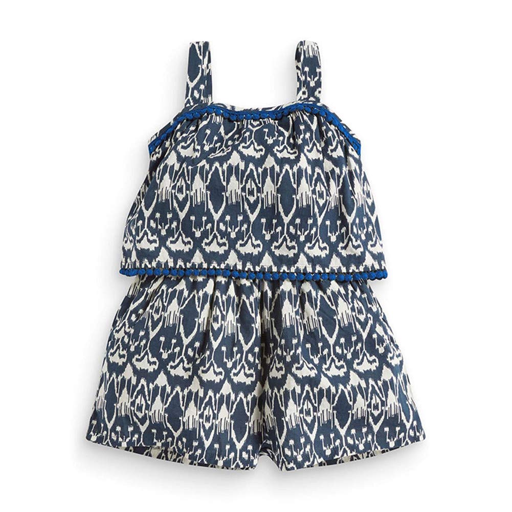 LittleSpringLittle Girls Summer Outfits Floral Tank Top and Shorts 2 Pcs Clothes Set