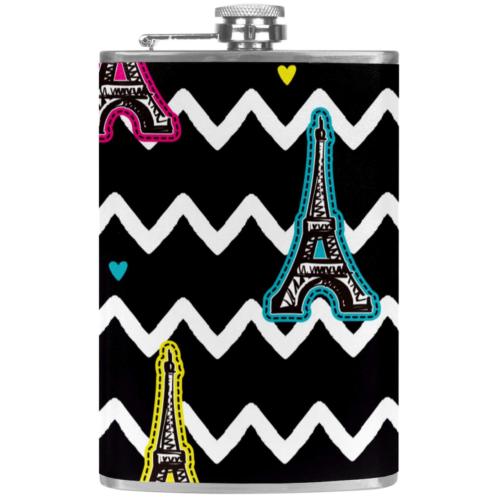 Bouteille de vin de poche avec entonnoir et flasque à whisky pour camping et fête