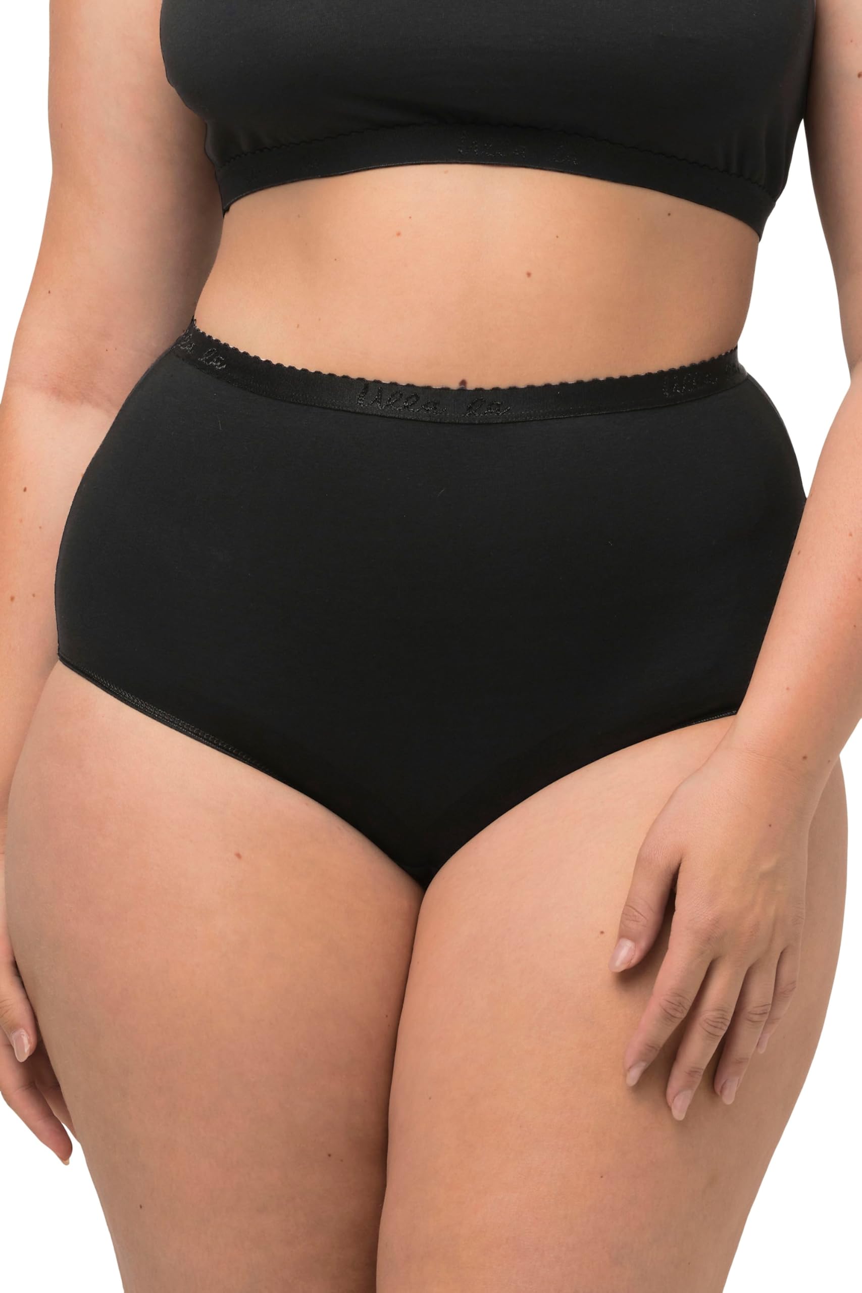 Ulla Popken Damen große Größen Übergrößen Plus Size Maxislips, 3er-Pack, High Waist 795269