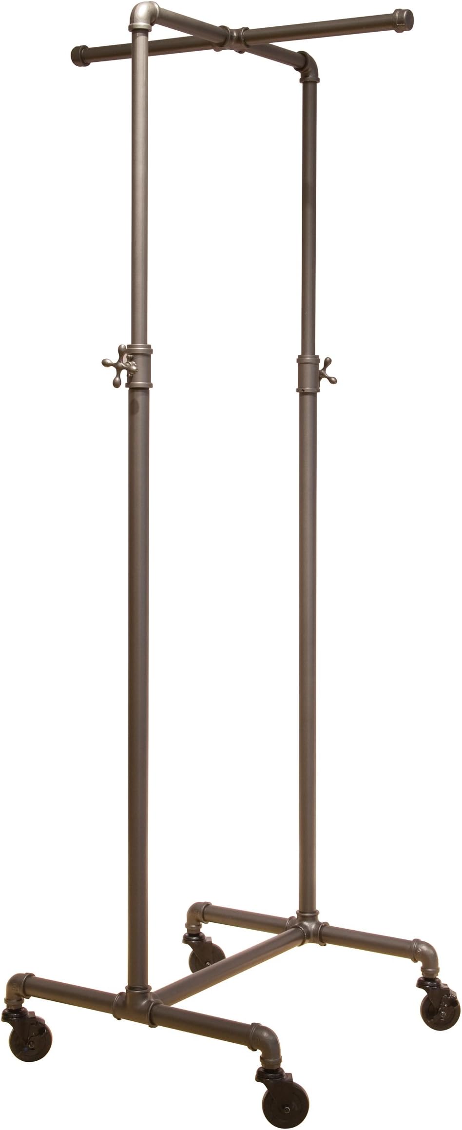 Pipeline Adjustable 2-Way Cross Bar Rack - Anthracite Grey Finish,Pack Size - 1