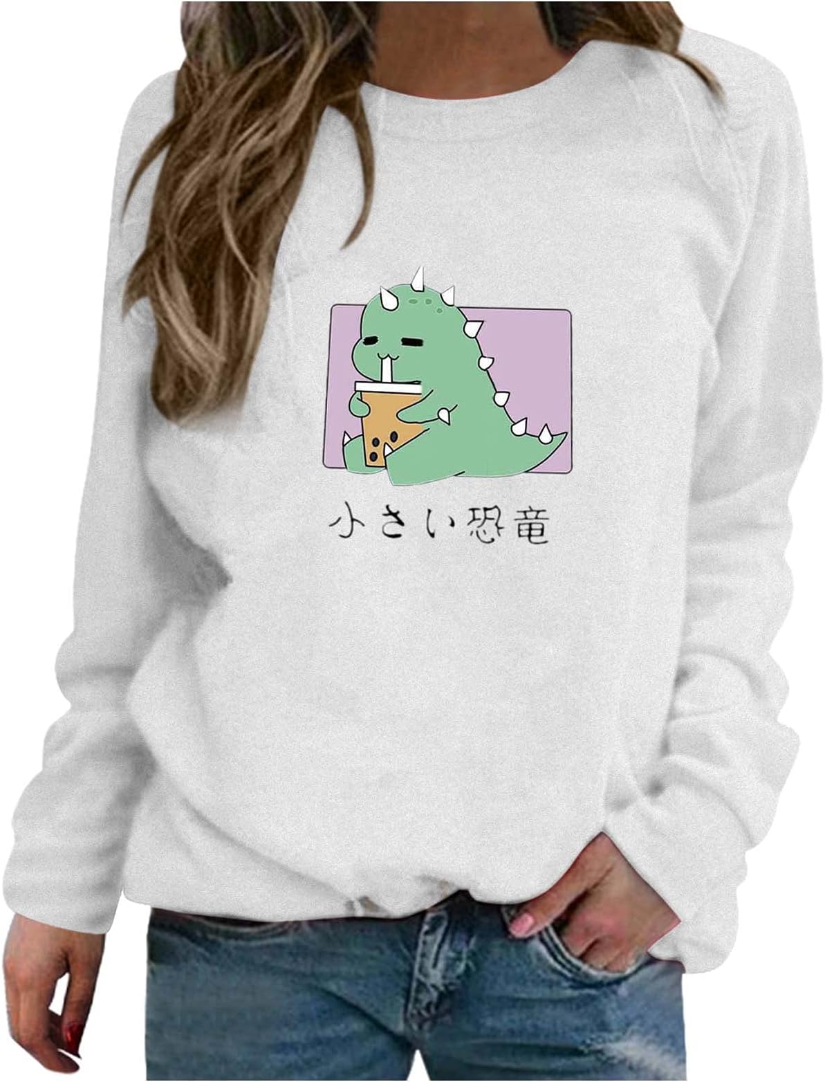 وقميص الديناصور النسوي النسوي الجميل المتين وقمصان البلوزة المرفوعة من قمصان النساء