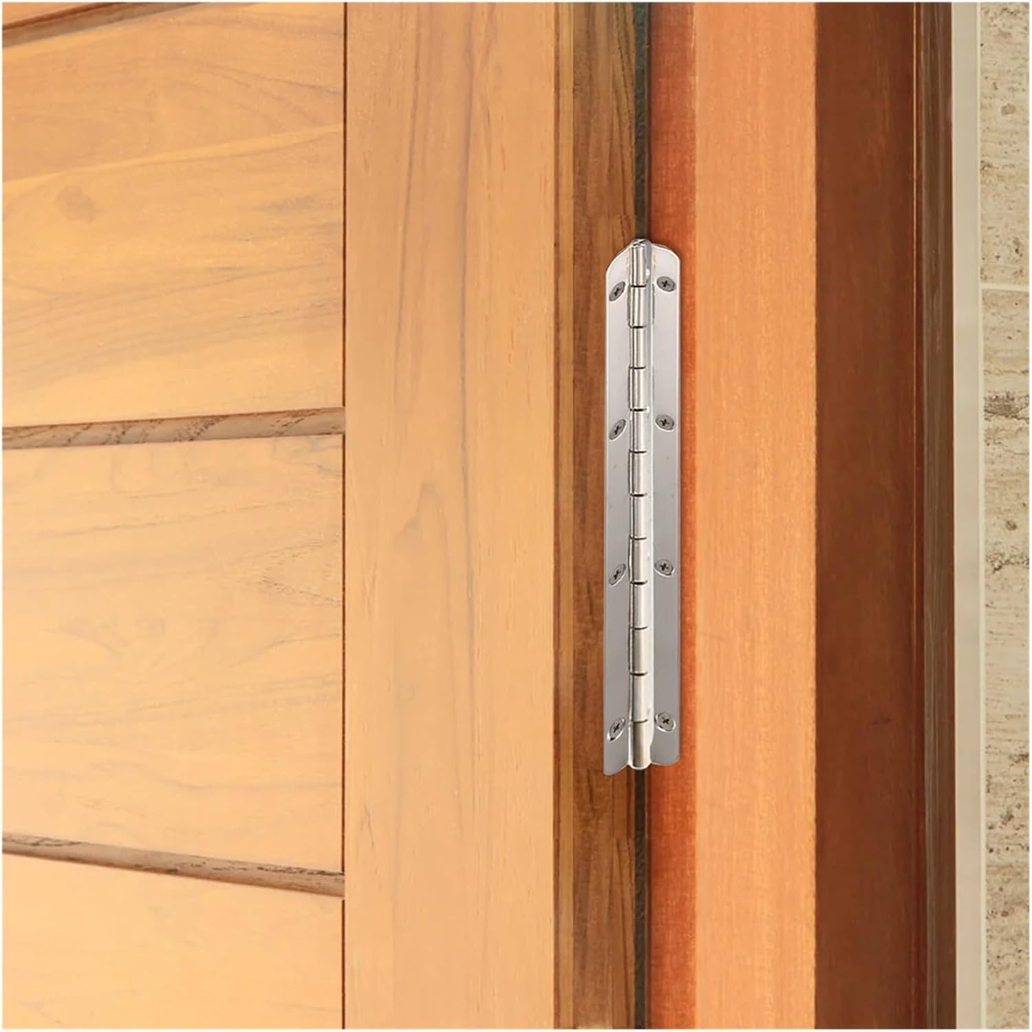 Continuous Hinge, Adjustable Hinges Door Closing 3pcs Butt Heavy Duty Hinge Continuous Piano