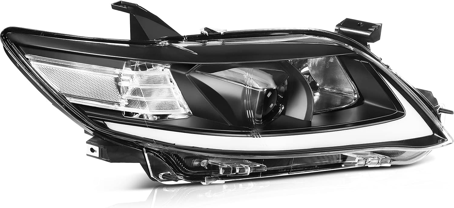 ECCPP Full LED DRL Projector Headlight Assembly For Toyota Camry 2010-2011 with LED Sequential Turn Signal Light Driver and Passenger Side Headlamps