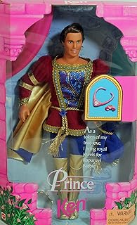 Barbie 1997 Classic Fairy Tale Rapunzel Series 12 Inch Doll : Prince Ken with Costume, Crown, Jewel Bag, Plastic Necklace ...