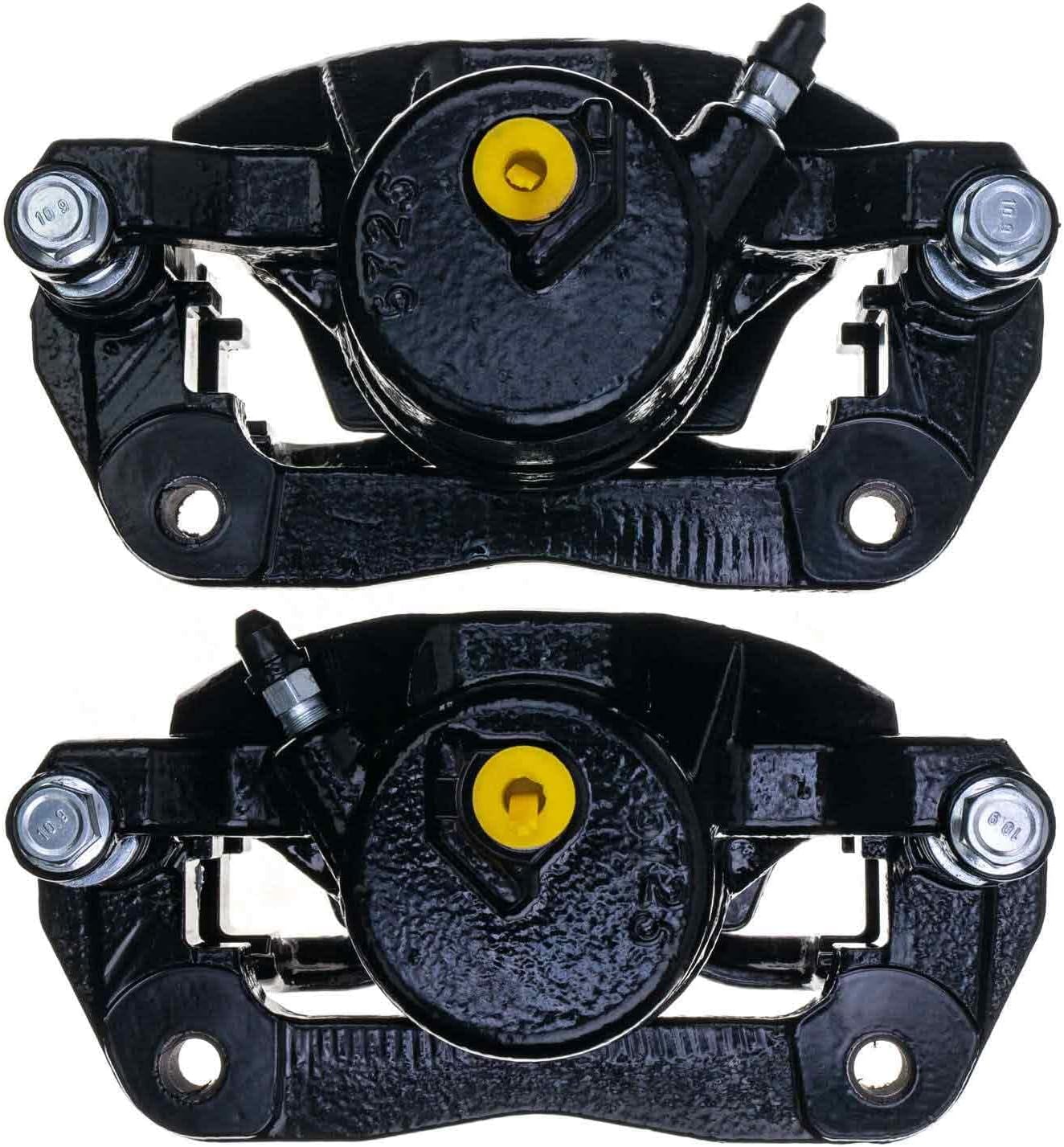 Power Stop S2662BLK Front Pair of High-Temp Black Powder Coated Calipers For Honda CR-V 2002-2004, Honda Element 2003-2011 [Model Specific]