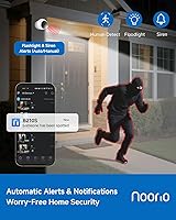 Vista 6 de Noorio Security Cameras Wireless Magnetic, 2K Indoor Outdoor Camera for Home Battery Powered, Smart Motion Detection Outdoor Pet Camera, Free Local