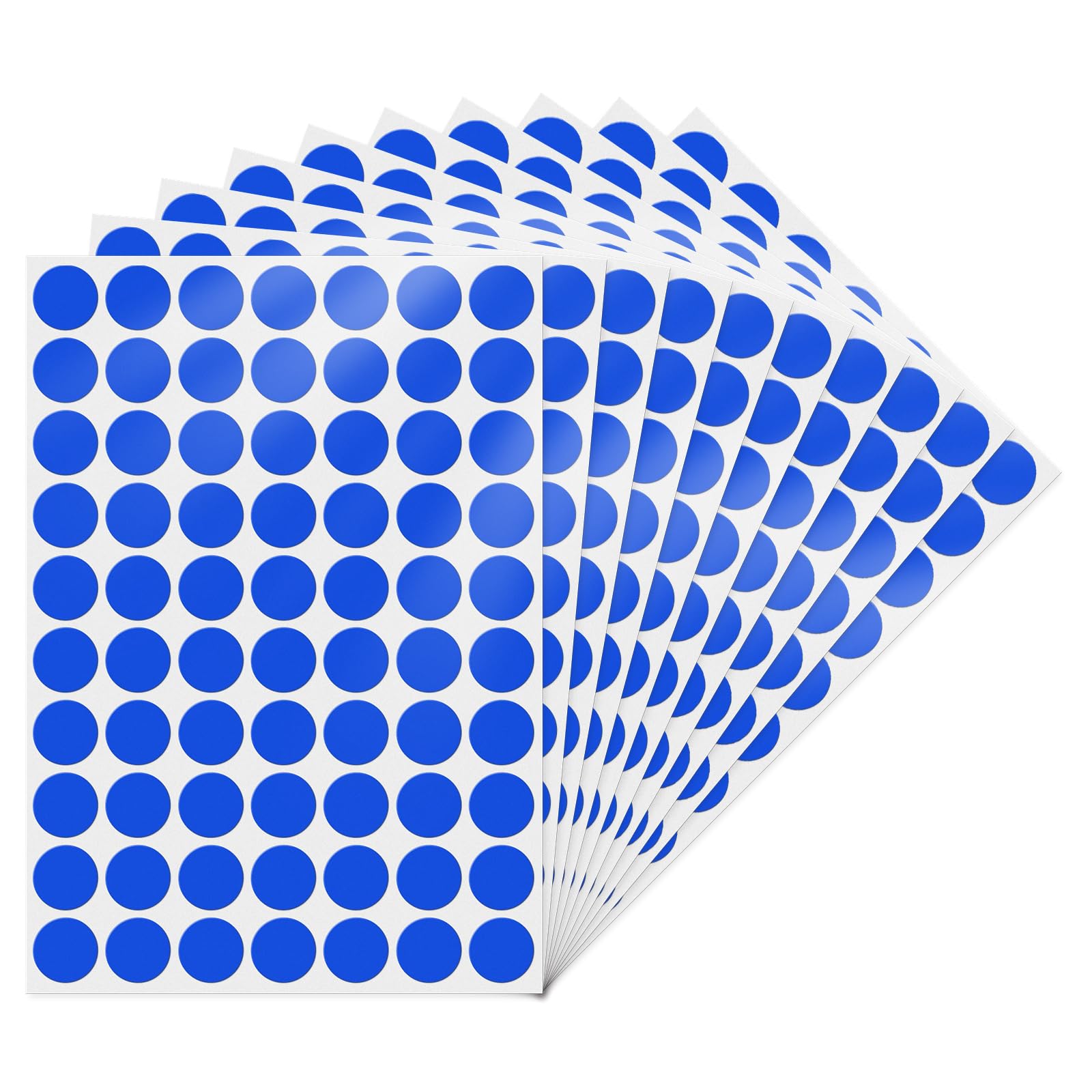 YIKIADA Blue 19 mm Round Stickers Self-Adhesive Circle Labels Color Coding Dot Decals for Office School Home 700 Pieces