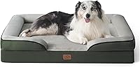 Vista 78 de Bedsure Camas ortopédicas para perros de gran tamaño – Cama lavable grande para perros y gatos, impermeable, cómodo sofá para perros con funda Negro