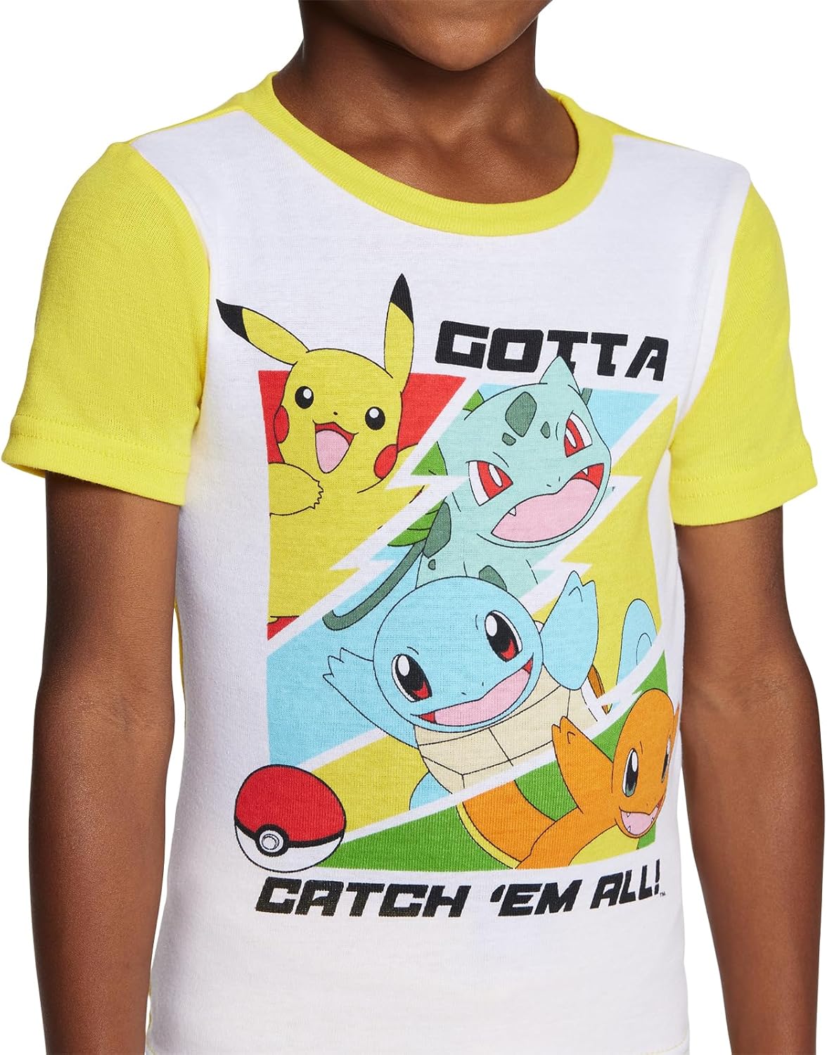 Pokemon Boys' 6-Piece Snug-Fit Cotton Pajamas Set, Poke Treasure, 10 - Image 2