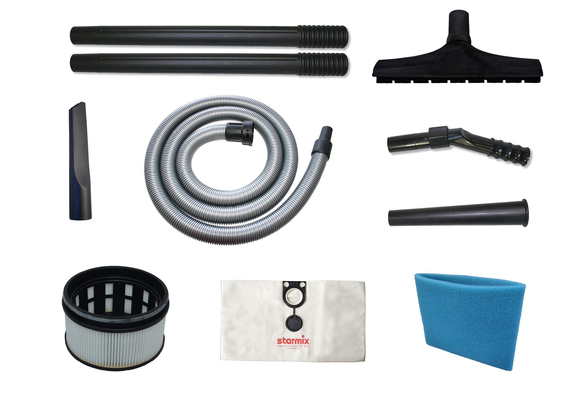 starmix uClean ARDL-1432 EHP – Industriesauger Staubklasse L mit autom. Filterabreinigung, M-Filter, Gerätesteckdose & stufenloser Drehzahlregelung – 1400 W, 32 L Nass-/Trockensauger | Made in Germany