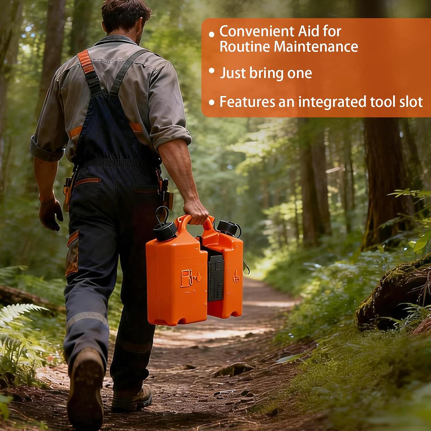 Fuel Container with Spill Proof Smart Control Spout Compatible with Shtil Chainsaw, 00008810113 5L + 3L Combination Drum with Bonus Spout Extender