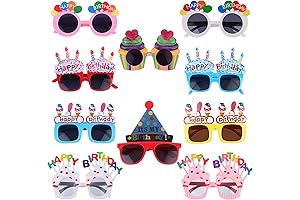 Droutti 10 Pairs Birthday Sunglasses for Women Party Favors