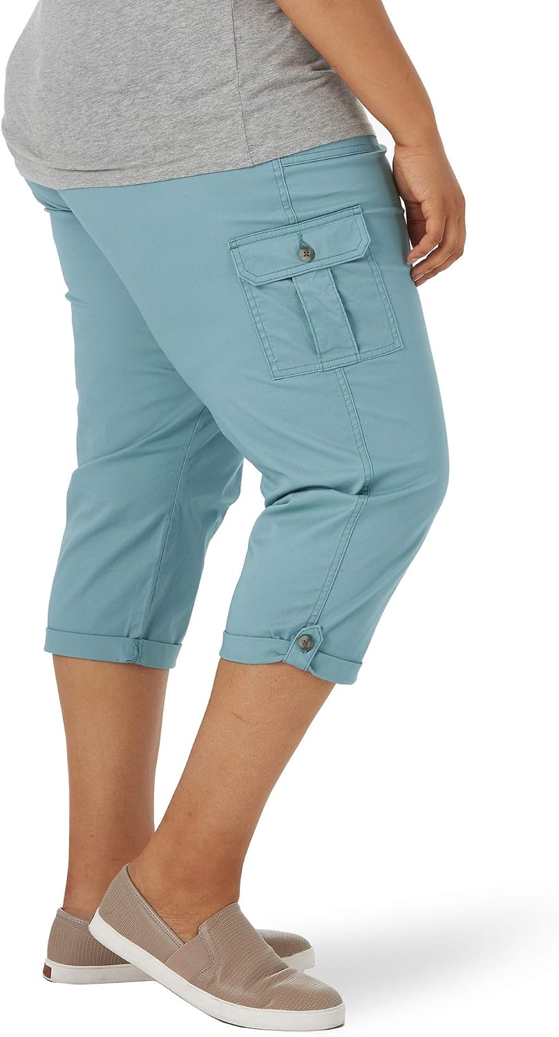 Lee Women's Flex-to-go Mid Rise Cargo Capri Pant