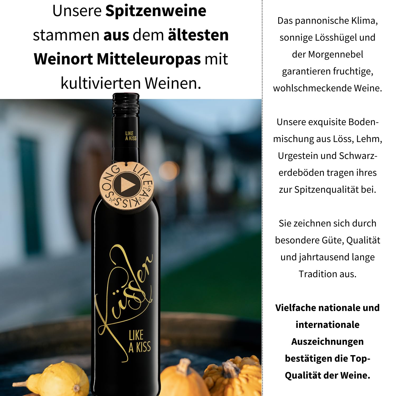 Neu! SINGENDER WEIN mit dem KÜSSLER-SONG – ein Cuvée rot mit dem Küssler-Song – im nachhaltigen Geschenkkarton – das ideale Weingeschenk!