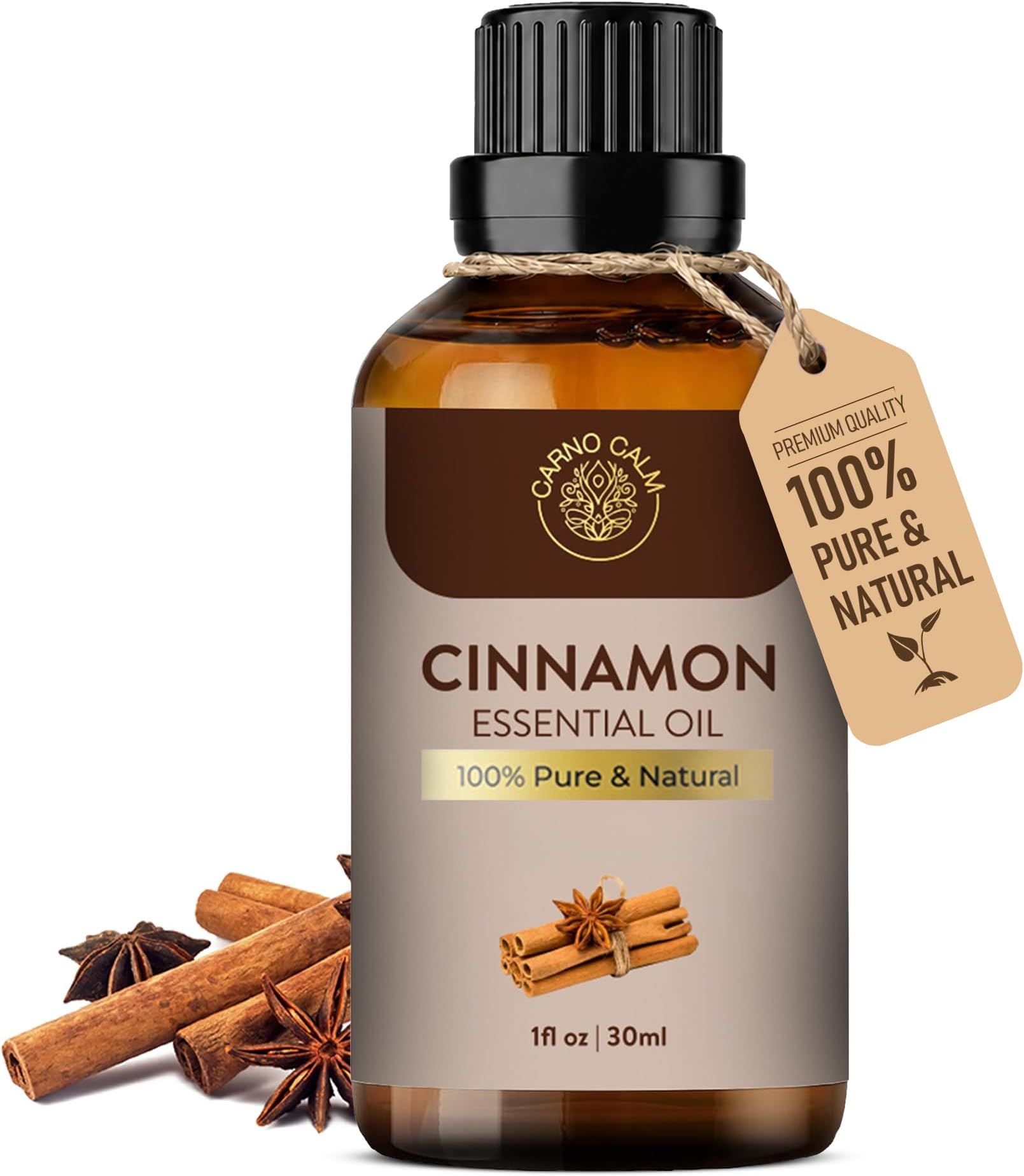 Cinnamon Essential Oil 30ml โ 100% Pure for Aromatherapy