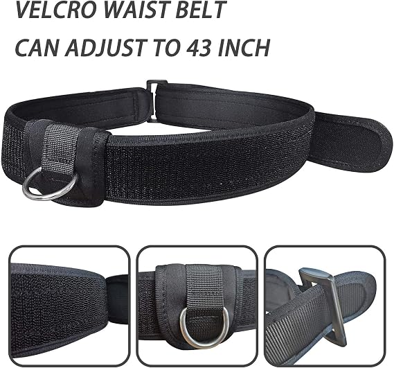 Swim Belt Adjustable Swim Training Belt with 2.2M Bungee Cord | Swim Tether for Swim in Place Swimming Pool Trainer Belt for Stationary Harness Aquatic Resistance Water Exercise