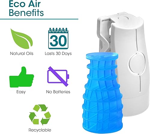 Miniatura 3 de Fresh Products Recambio Eco-Air, ambientador, repuesto de fragancia seca, aceites naturales, sin acetona ni propulsores, dura 30 días, ecológico,