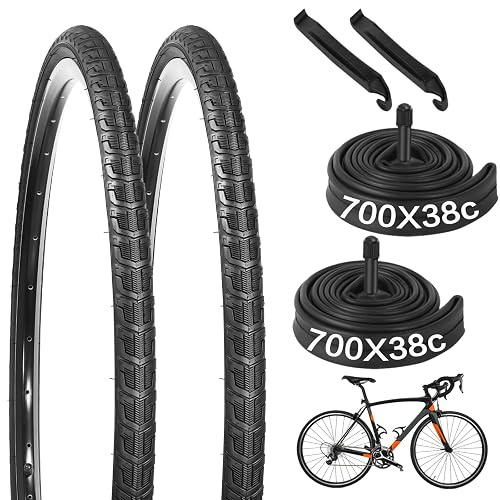 yeesport 2 PCS 700 x 38C Bike Tires and 2