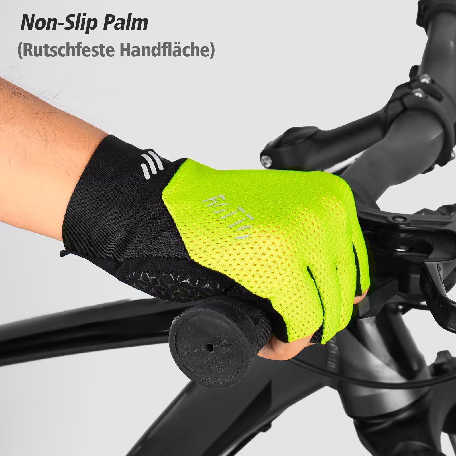 ROTTO Gants de Cyclisme Hommes sans Doigts Rembourrés Vélo Route Montagne
