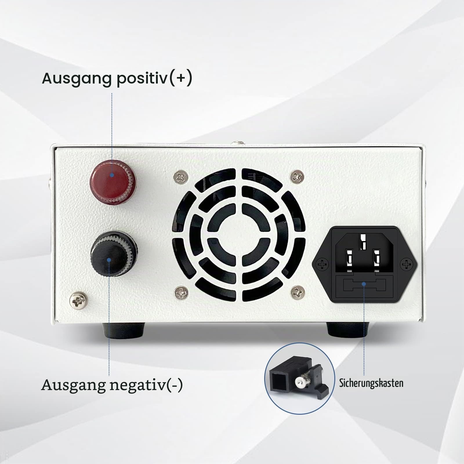 Labornetzteil 0-30V/0-20A 600W mit Output-Taste/Encoder-Knopf/OCP