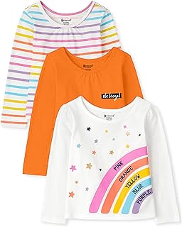 KYDA Kids® Girls Premium 100% Cotton T Shirt | Antibacterial Printed Round Neck Full Sleeve Relaxed Fit Casual Summer Kids... Price In India