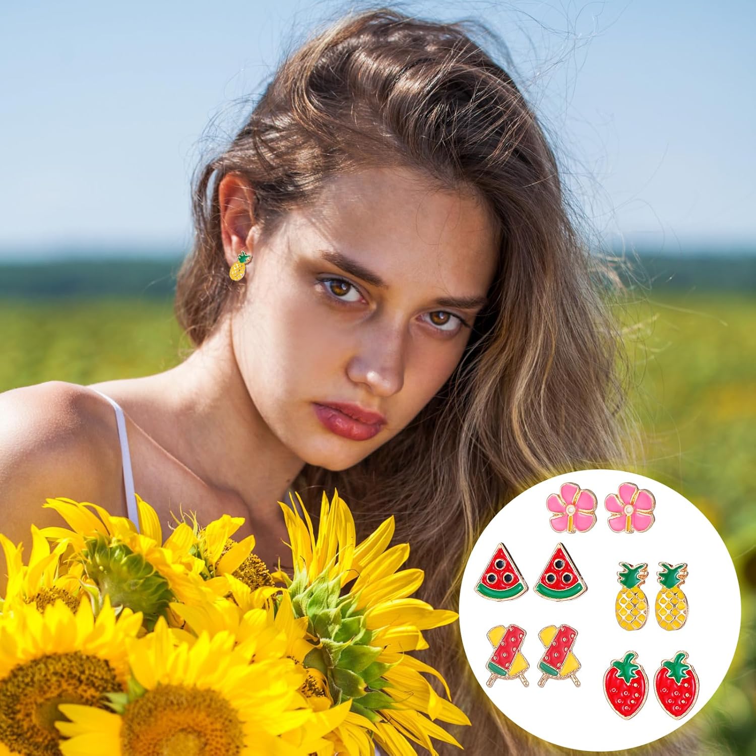 108 Pairs Holiday Earrings for Women Holiday Earrings Gifts Variety Pack St. Patrick's Day Easter Party Favor - Image 3