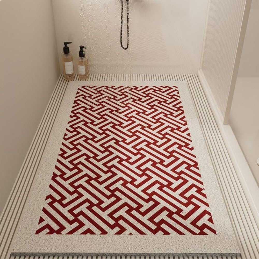VUIKLCty Quick-drying, Soft Rubber Loofah Bath Mat Suitable For Shower Cubicles And Bath Floors(40 * 70cm)
