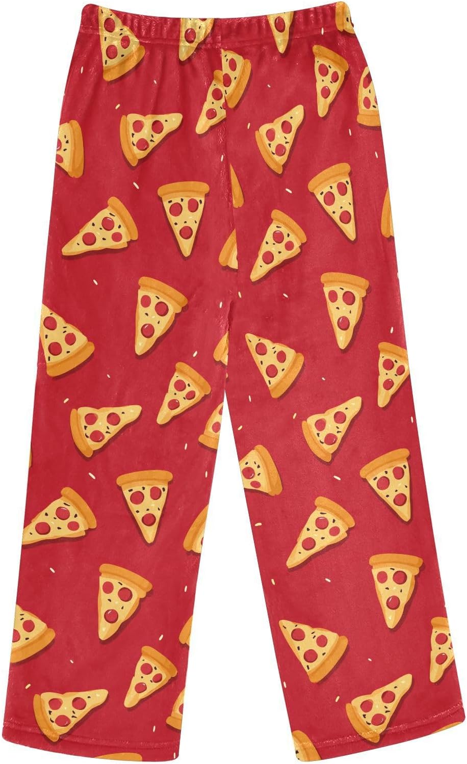 Pizza Slices Boys Pants for Kids Fleece Bottoms Long Jogger Pants Trousers with Pockets Size 6-14Y