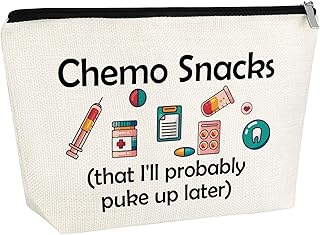 Chemo Snack Package for Women Chemotherapy Cancer Gift Chemo Nurse Gifts Makeup Bag Birthday Gift for Chemotherapy Patients Travel Pouch