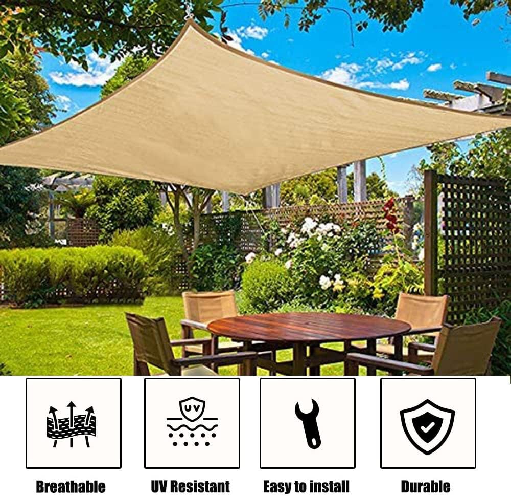 Zanotva Shade Cloth for Garden Plants Greenhouse, 90% Sunblock Shade Neting -for Outdoor Garden Lawn Plant Sun Shade Cloths for Kennel Chicken Coop Easier to Hang Shade Net Cover