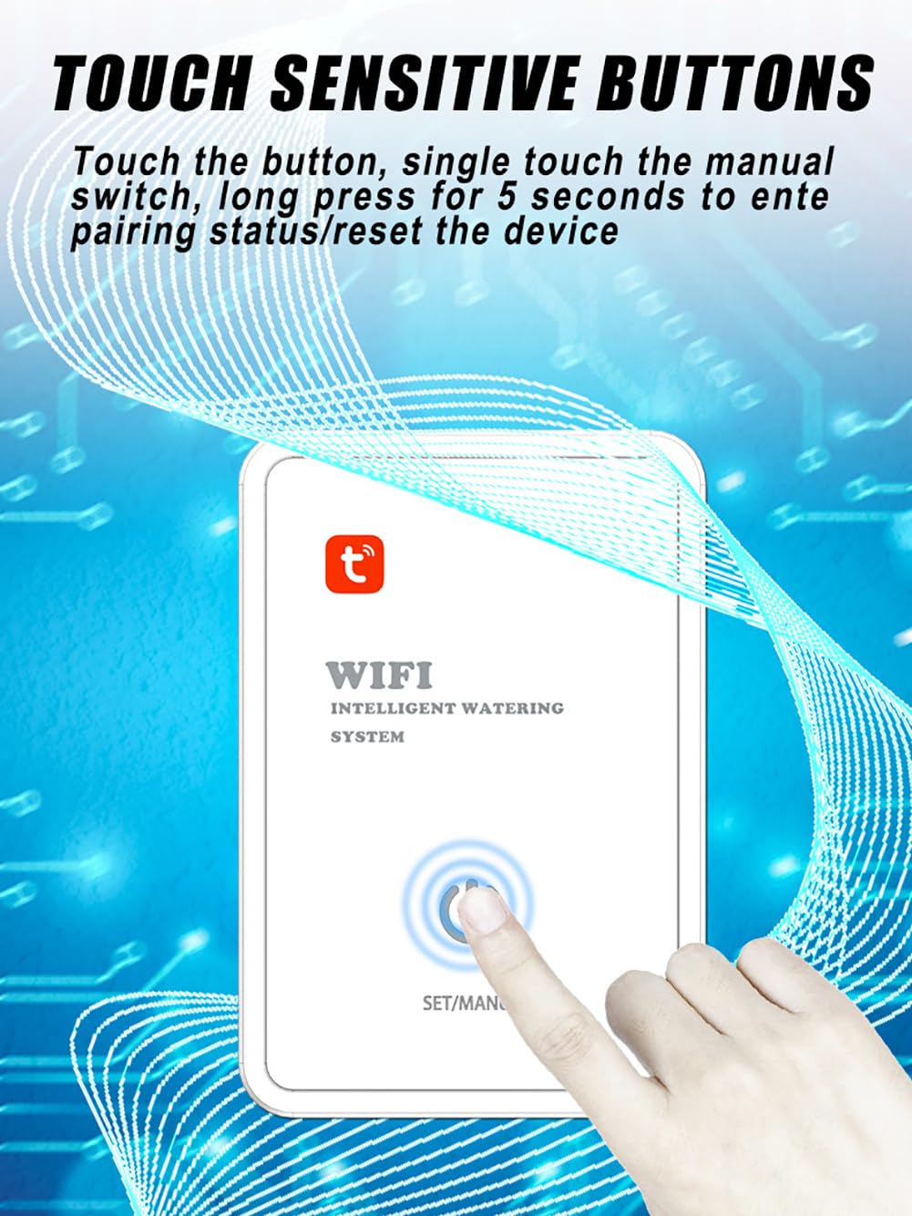 Sistema di Irrigazione Automatico WiFi per 16 Piante in Vaso, Kit di Irrigazione a Goccia Fai-da-Te per Interni con Timer della Pompa dell'Acqua Programmabile, Controllo Remoto