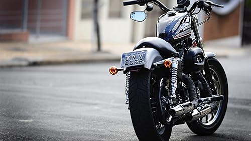 Miniatura 6 de Minho Espejo retrovisor de motocicleta HD para Harley SportsterDyna GlideSoftailRoad KingElectra Glide 1982-2023, 1 par negro