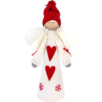 Puntale Per Albero Di Natale A Forma Di Angelo - A3.Style03, Decorazione Semplice E Classica - 5