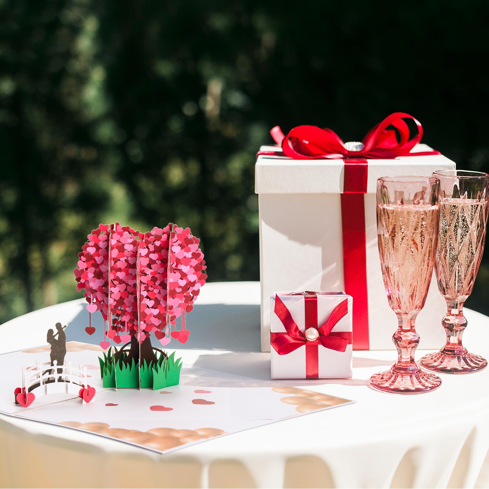 Modello di biglietto pop-up per matrimonio felice, biglietto pop-up d'amore SVG, ornamenti fai da te per biglietti pop-up di San Valentino, artigianato in carta 3D per San Valentino - Italia