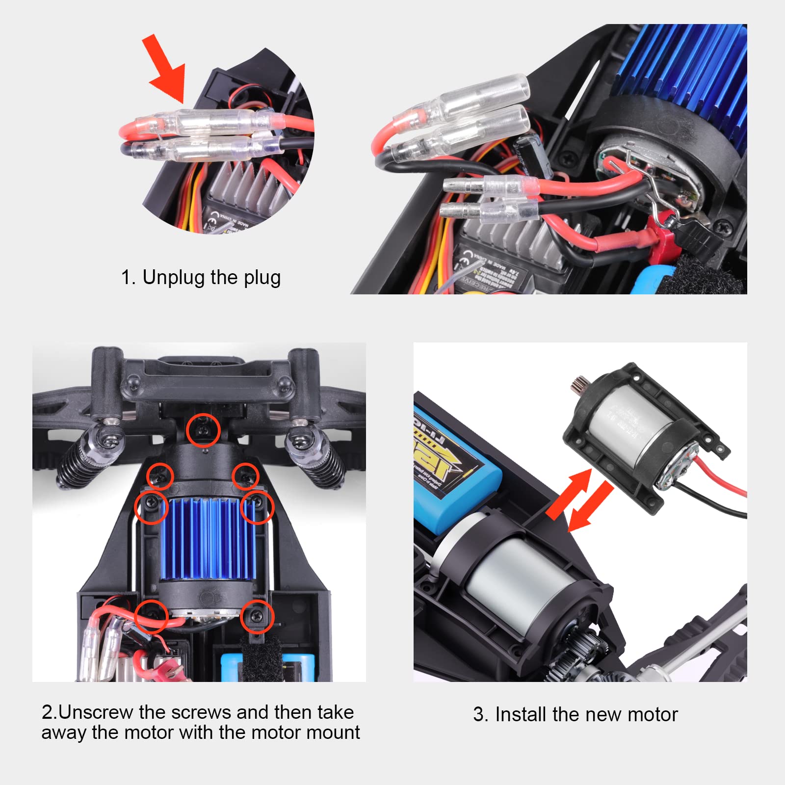 Amazon.com: HAIBOXING 1/12TH Scale RC Cars Spare Parts, Remote