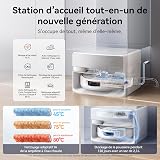 NARWAL Flow Robot Vacuum Cleaner with Compact Station, Car Water Supply and Drain, 22,000Pa, FlowWash Mop System, CarpetFocus Carpet Cleaning, 45-80°C Flushing and Hot Air Drying, Smart App - 9