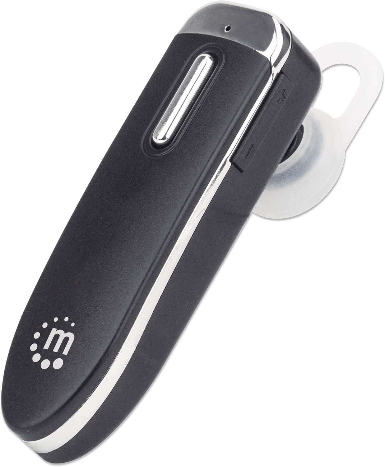 MANHATTAN Single Ear Bluetooth Headset (Clearance Pricing), W128290966 ((Clearance Pricing), Omnidirectional Mic, Integrated Controls, Black, 10 Hour Usage Time, Range 10M,)