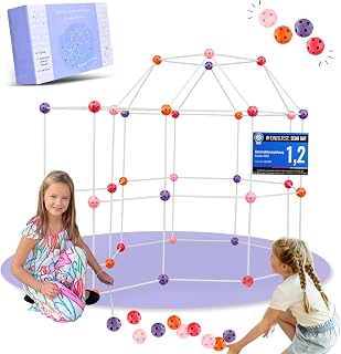 Konstruktionsspielzeug Höhle Bauen Kinder Höhlenbauset Steckbaukasten Outdoor Indoor - 130 Teile