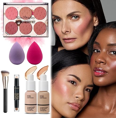 Miniatura 6 de Kit de maquillaje completo todo en uno para mujeres, juego de maquillaje para mujeres y principiantes, sombra de ojos, base, lápiz labial,