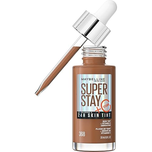 Maybelline Super Stay Up - Tinte para piel de hasta 24 horas, base radiante de cobertura ligera a media, maquillaje infundido con vitamina C, 368, 1 disponible en Yaxa Costa Rica