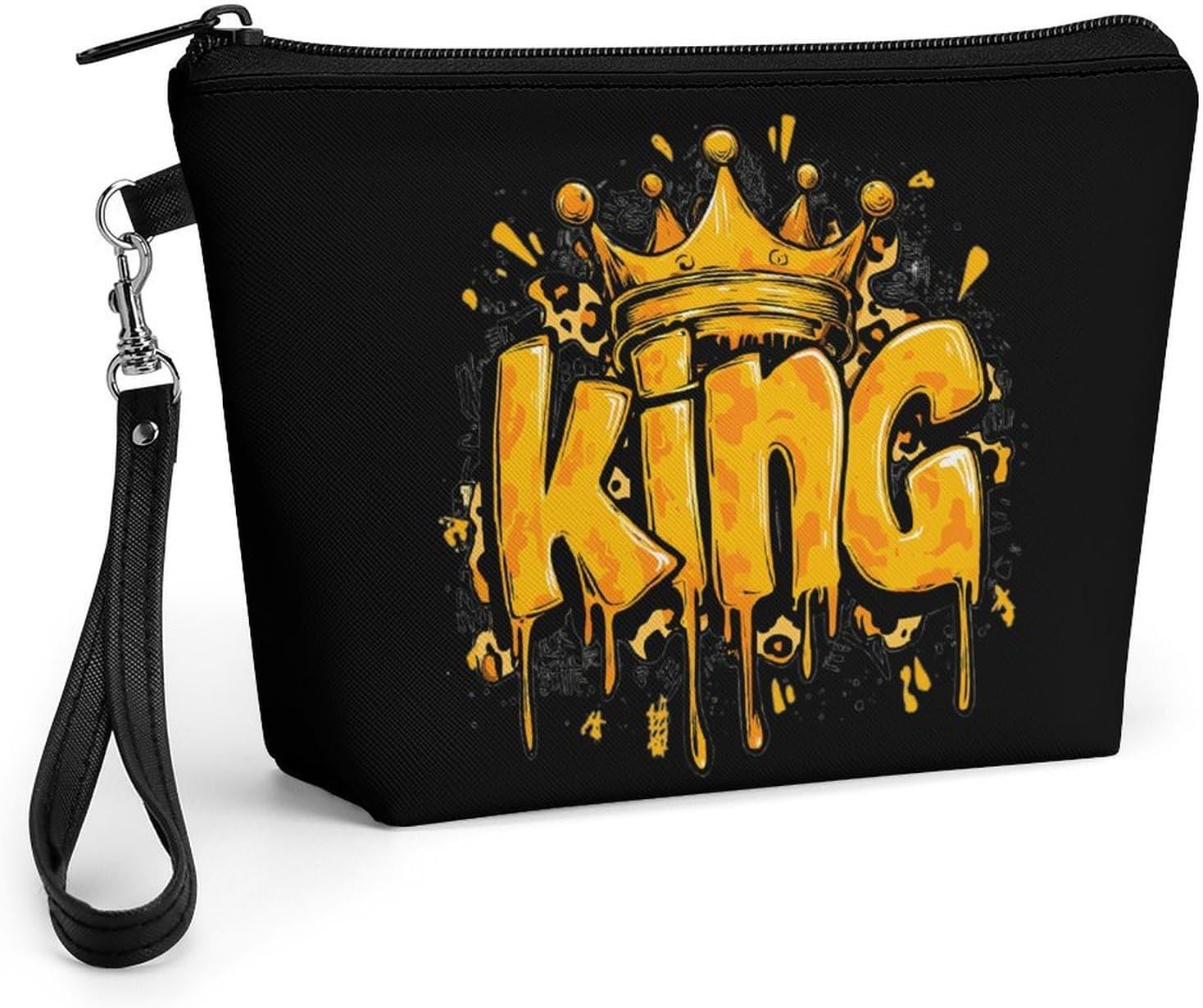 King Dripping Funny Women's Makeup Bag for Purse