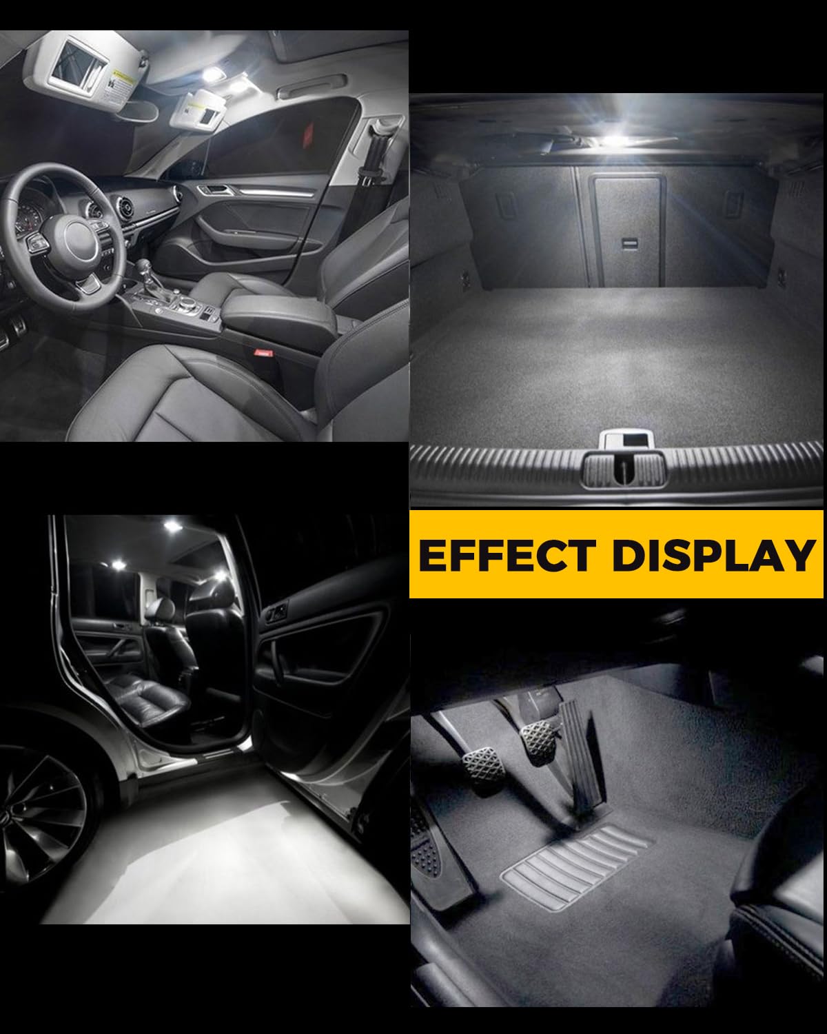 BMT xms 10pz Kit di Luci LED per Interni per AUDI TT MK1 8N Coupe Roadster 1998-2006, Lampadine LED per Interni Auto e Camion 6000K Bianco Luminoso