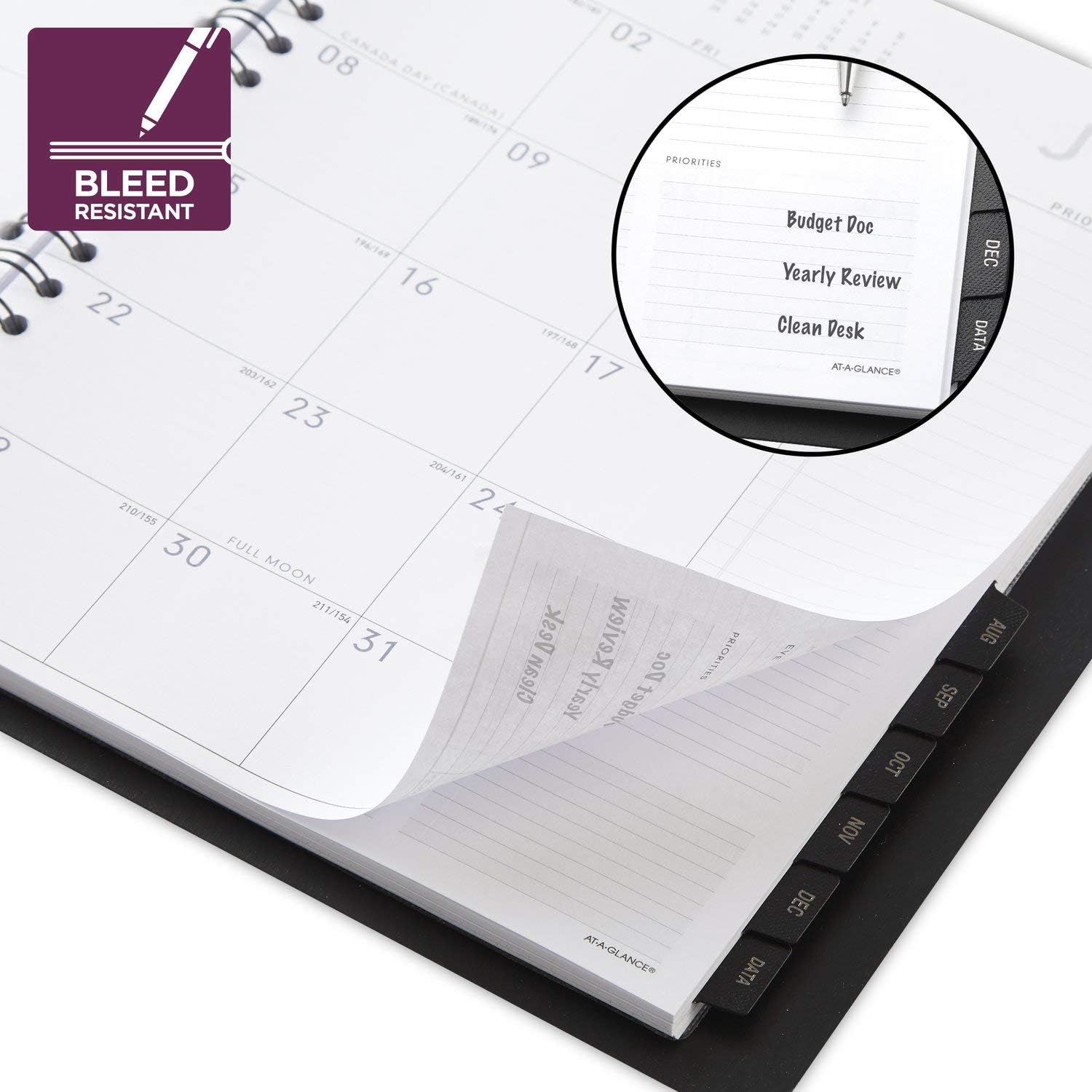 2022 Monthly Planner by AT-A-GLANCE, 7" x 8-3/4", Medium, Contemporary, Black (70120X05)