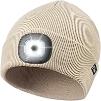 Vista 21 de Etsfmoa Gorro unisex con la luz, regalos para hombres, papá, padre, gorras recargables por USB