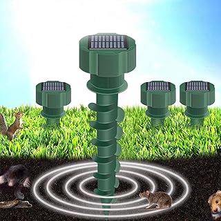 Ultrasonic Mole Repellent Outdoor 2024. Mole Repellent for Lawns, Garden, Yard. Mole and Vole Repellent Solar Powered, Waterproof, Gopher Repellent.