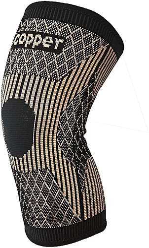 Joelheira para mulheres e homens, joelheiras de cobre para dor no joelho e suporte, manga de compressão de fibra de íons de cobre para corrida, ruptura do menisco, ACL, alívio da dor nas
