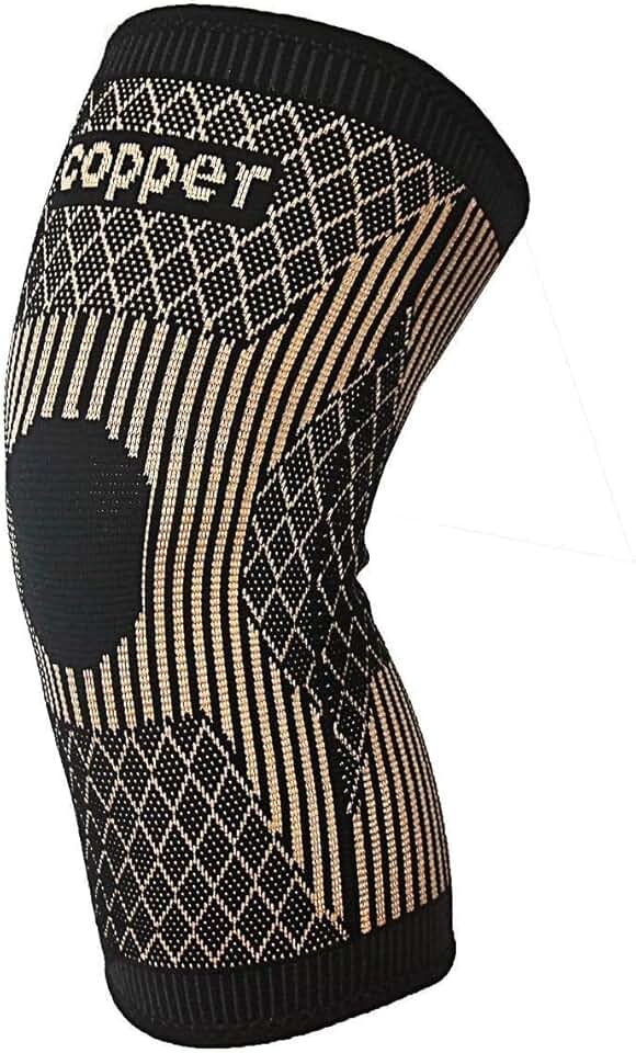 Joelheira para mulheres e homens, joelheiras de cobre para dor no joelho e suporte, manga de compressão de fibra de íons de cobre para corrida, ruptura do menisco, ACL, alívio da dor nas
