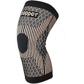 SHENGYADE Knee Brace for Women & Men0nce, Copper Knee Braces for Knee Pain and Support, Copper Ions Fiber Compression Knee Sleeve for Running, Meniscus Tear, ACL, Joint Pain Relief (1, Medium)